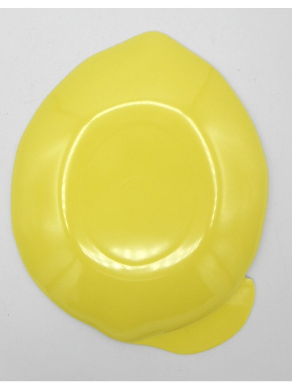 Shabby Chic Branded Lemon Shaped Melamine Salad Plates Set of 6 Patio Picnic BBQ - Picture 5 of 8